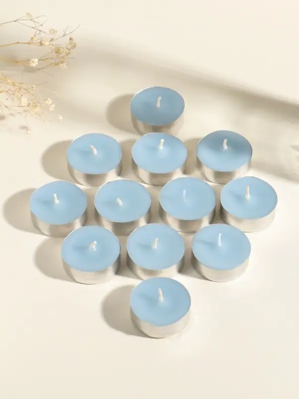 Набор свечей ароматических чайных 12 шт., d=37 мм, 15 г, 4 ч. горения, утренняя роса