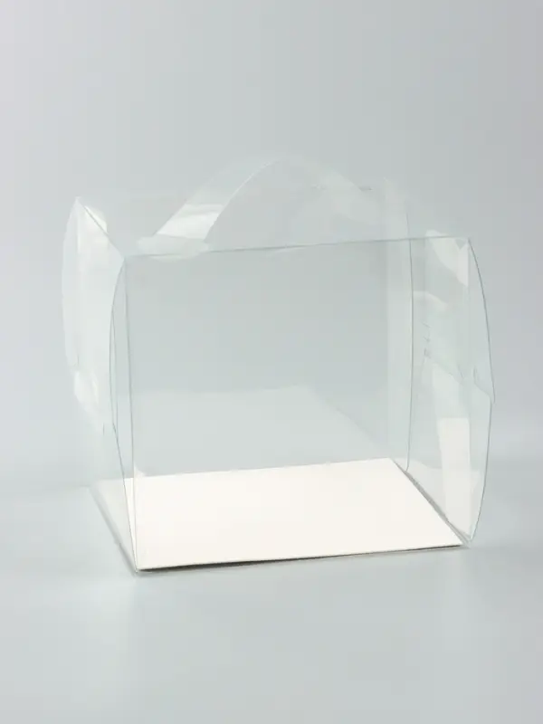 Коробка из PVC для куличей и десертов, прозрачная, 15&times;16&times;16 см