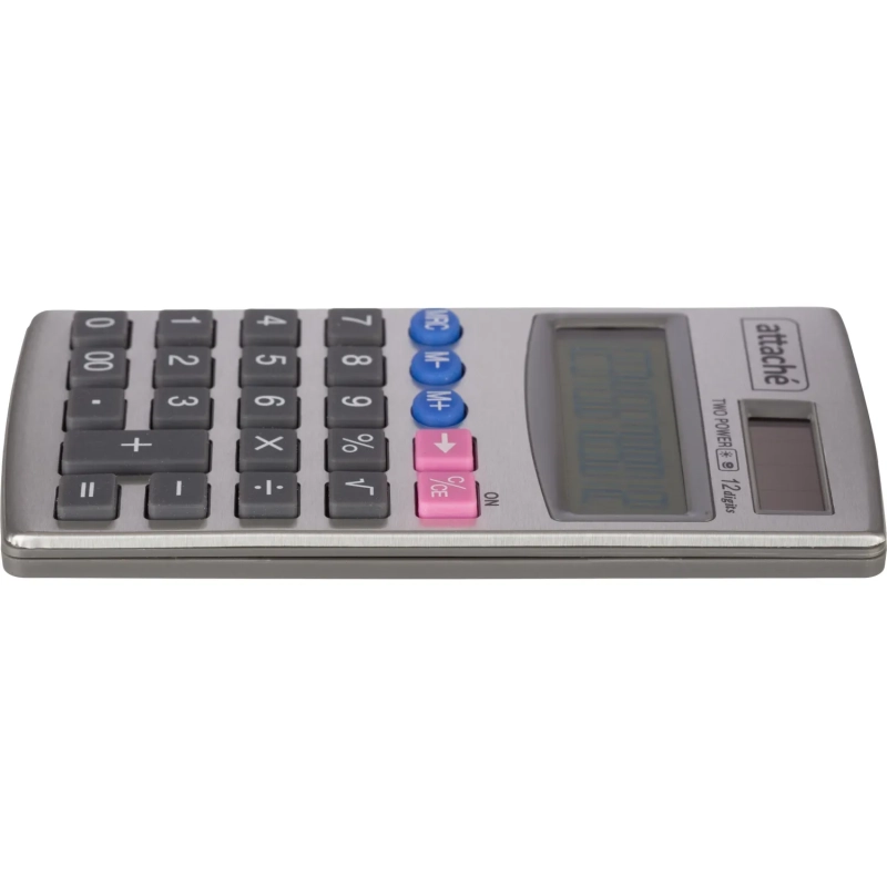 Калькулятор карманный Attache ATC-333-12P 12-ти разрядный серебристый