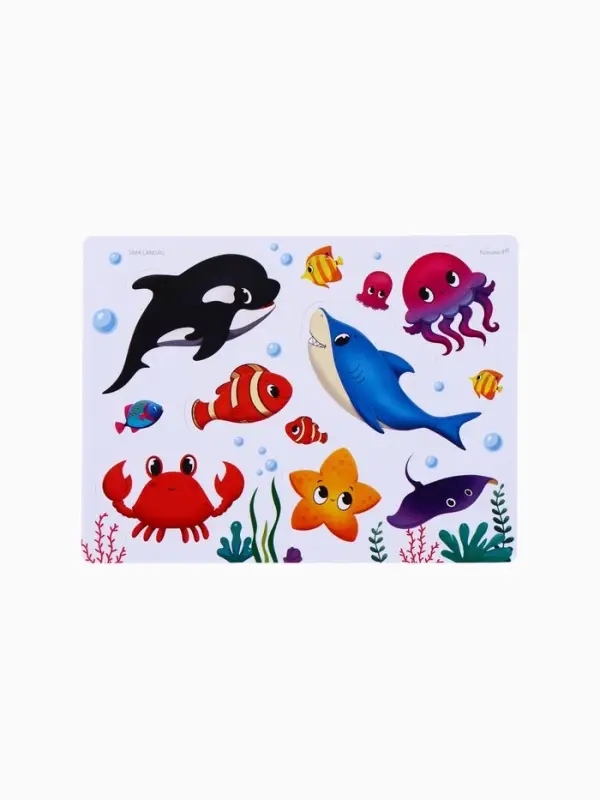 Игрушки - стикеры для купания в ванне &laquo;На море&raquo;, EVA, набор 12 шт.