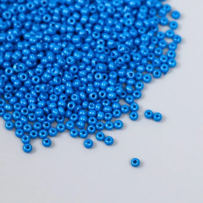 Бисер стекло 12/0  Бисер стекло 12/0 "Синяя пыль" 15 гр