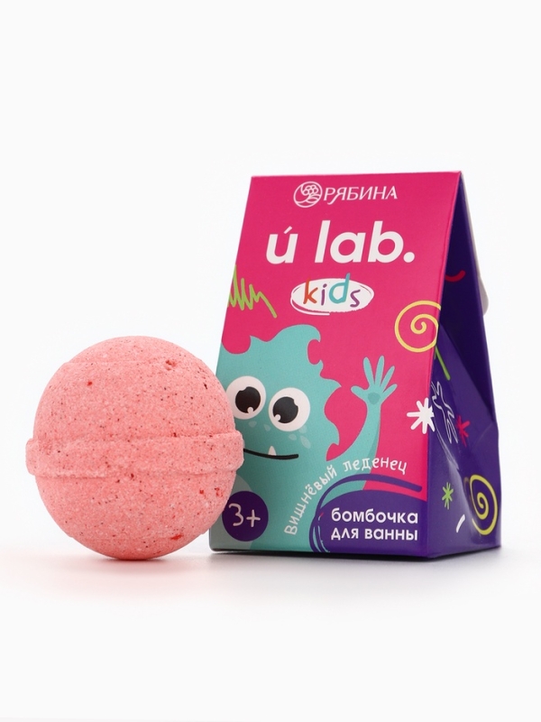 Детский бурлящий шар «Монстрики», аромат вишнёвый леденец 40 г, URAL LAB Детский бурлящий шар «Монстрики», аромат вишнёвый леденец 40 г, URAL LAB
