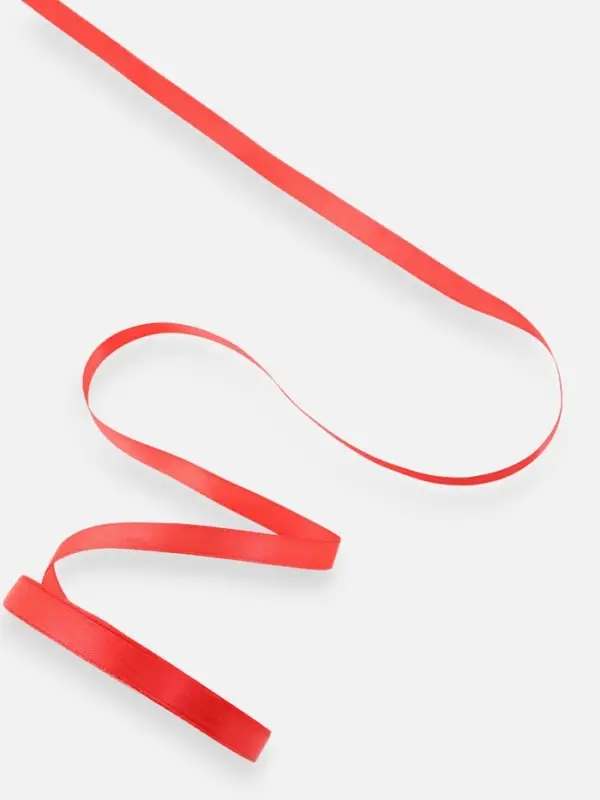 Лента атласная, 10 мм, 23&plusmn;1 м, коралловая №129