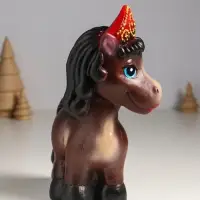Копилка для денег &laquo;Лошадь в кокошнике&raquo;, гипс, 23&times;17.5&times;10 см, коричневый