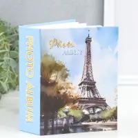 Фотоальбом на 100 фото 10х15 см "Парк у Эйфелевой башни" 4,5х12,5х16,5 см
