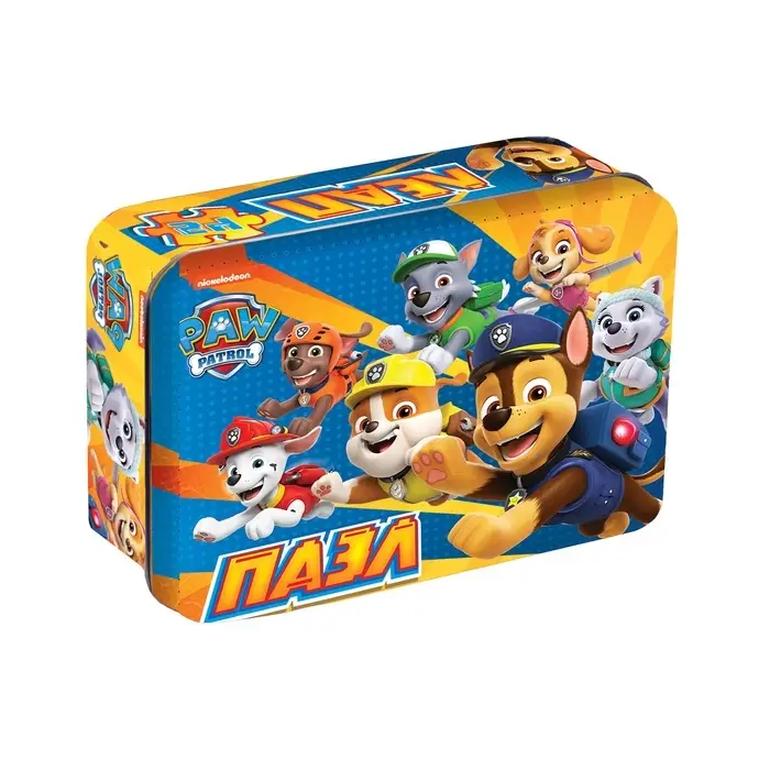 Пазл в металлической коробке Пазл в металлической коробке "Щенки-спасатели", 54 детали