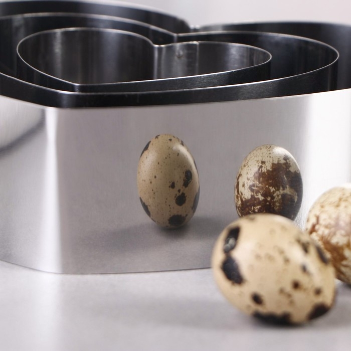 Набор форм для выпечки и выкладки «Сердце», 14×16×5 см, нержавеющая сталь, 3 шт. Набор форм для выпечки и выкладки «Сердце», 14×16×5 см, нержавеющая сталь, 3 шт.