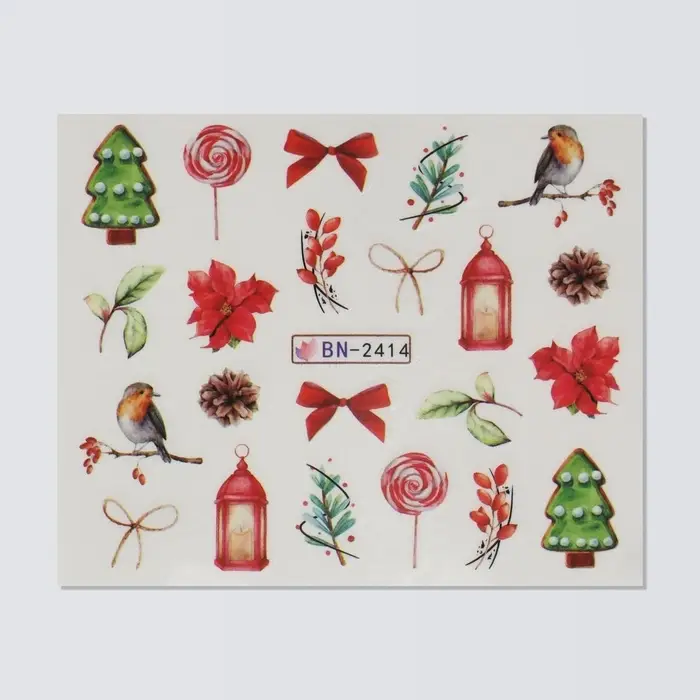 Слайдеры для ногтей «Winter home», разноцветные Слайдеры для ногтей «Winter home», разноцветные