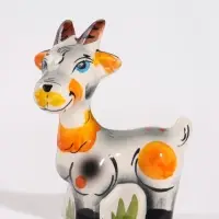 Фигурка фарфоровая &laquo;Коза Ляля&raquo;, гжель, 9&times;7&times;5 см, МИКС