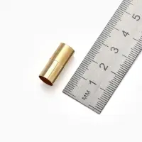Замок-концевик магнитный, 3 шт. L=20 мм, внутренний d=8 мм, цвет золото