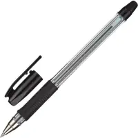 Ручка шариковая Pilot. BPS-GP, чёрный стержень BPS-GP-EF, узел 0.5 мм, на масляной основе, резиновый упор