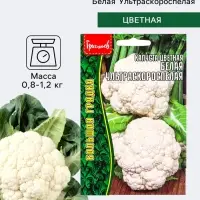 Семена Капусты цветной &laquo;Белая Ультраскороспелая&raquo;, 0.2 г &laquo;Григорьев&raquo;