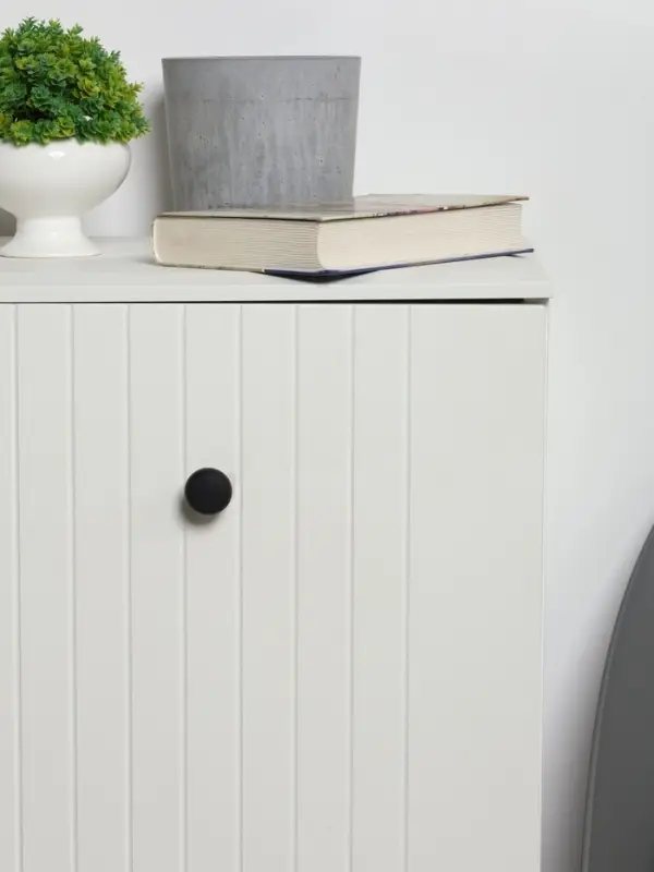 Ручка-кнопка CAPPIO, d=30 мм, цвет чёрный, 8 шт.