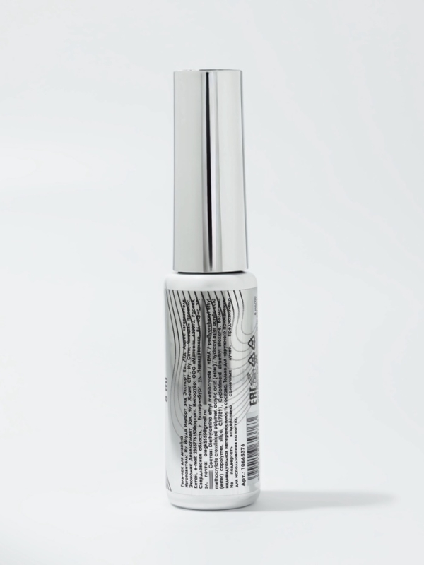 Гель для дизайна LED/UV 8мл серебр накл QF Гель для дизайна LED/UV 8мл серебр накл QF