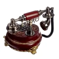 Ретро-телефон &laquo;Бабочка&raquo;, громкая связь, 23&times;26 см, коричневый