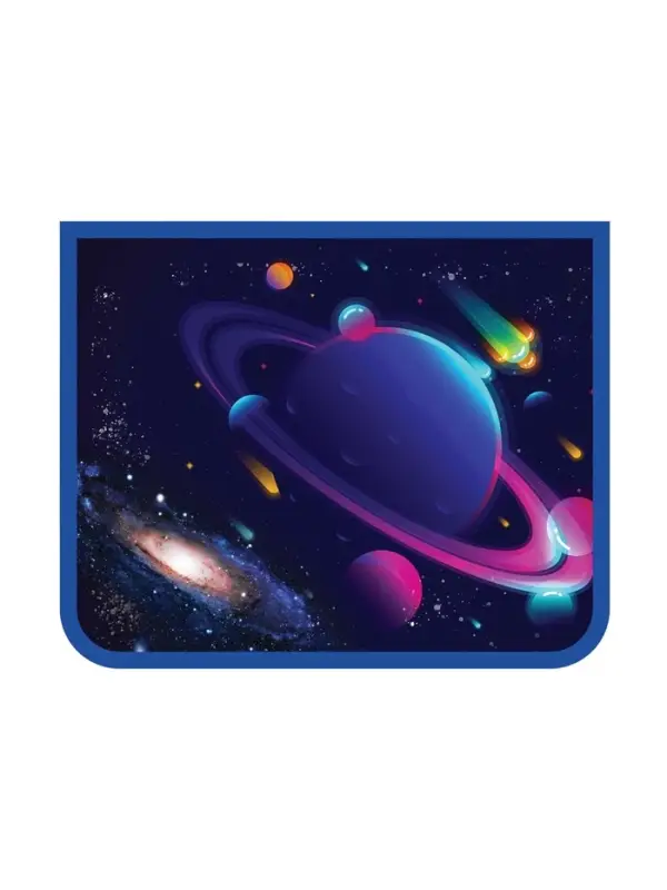 Папка д/тетрадей А5 молния сверху пластик "Планеты" 230*190*50