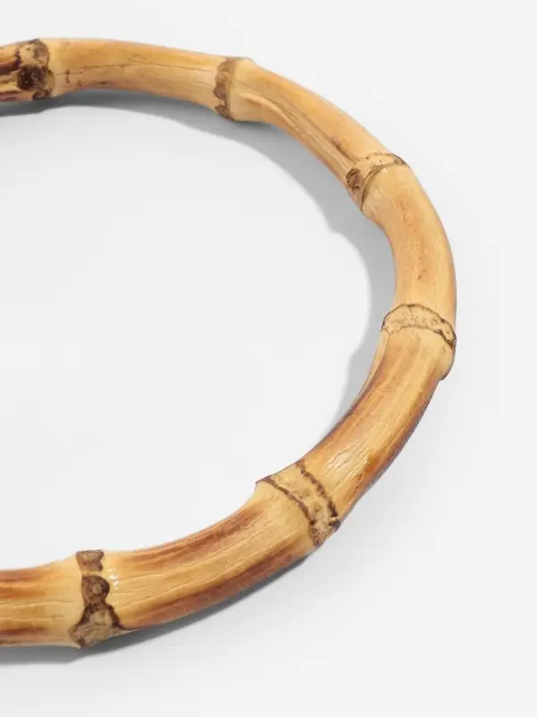 Ручки для сумки, 2 шт., бамбук, d=15/17 см, толщина 0.8 см