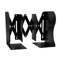 Подставка для книг раздвижная 3 отделения, металл, черная