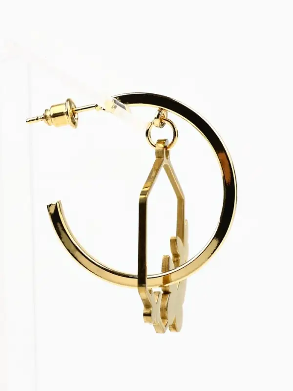 Серьги кольца с подвесом бабочками &laquo;Самой особенной&raquo;, 3 см