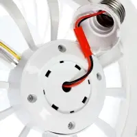Светильник - вентилятор с пультом VKL electric FL-01, Е27, 24 Вт, 23&times;12 см, белый