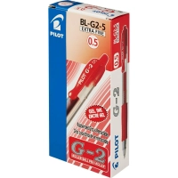 Ручка гелевая автомат. PILOT BL-G2-5 резин.манжет.красн. 0,3мм Япония
