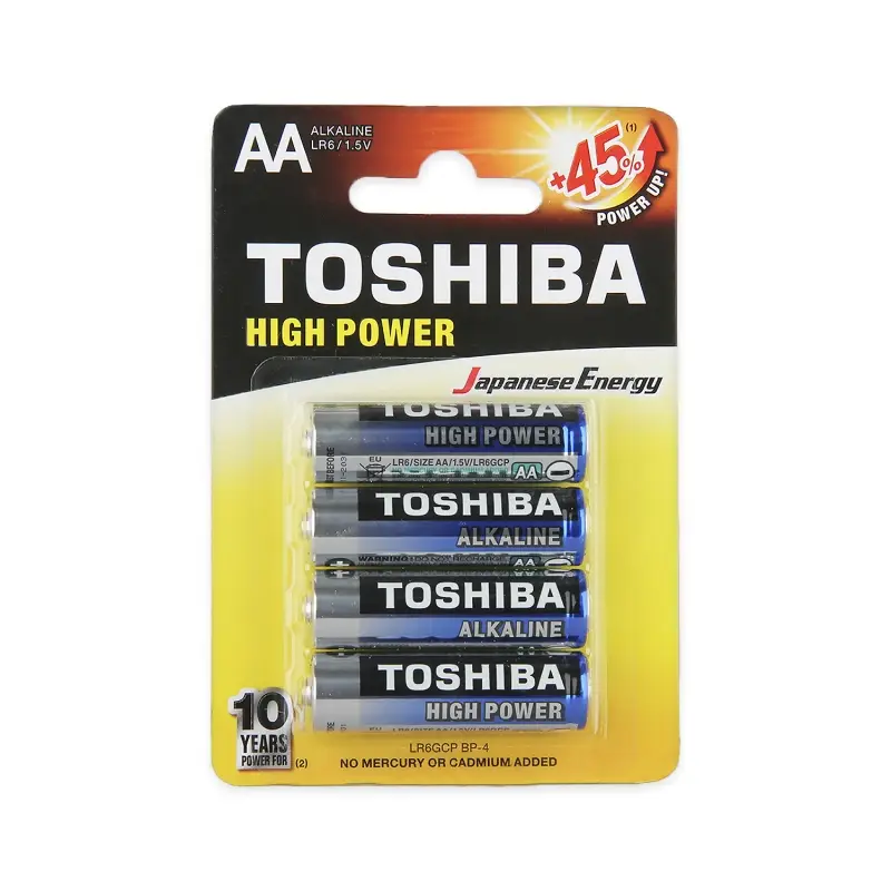 Батарейка Toshiba LR6 AA BL4 Alkaline 1.5V (4/48/192) Батарейка Toshiba LR6 AA BL4 Alkaline 1.5V (4/48/192)