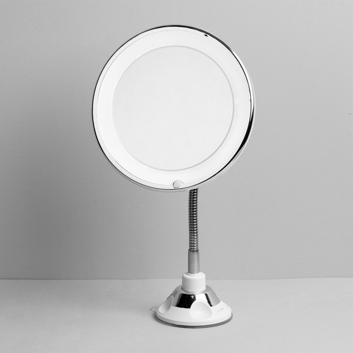 Зеркало ENERGY EN-757, подсветка, увеличение 5Х, d=12.5 см, 3хАА Зеркало ENERGY EN-757, подсветка, увеличение 5Х, d=12.5 см, 3хАА