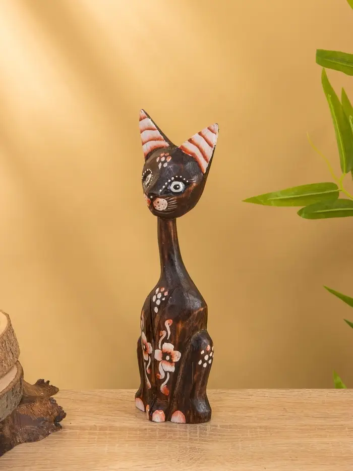 Сувенир «Кошка в ошейнике», 7×3.5×20 см, дерево Сувенир «Кошка в ошейнике», 7×3.5×20 см, дерево