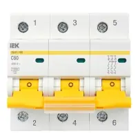 KARAT Автоматический выключатель ВА47-100 3P C 80А 10кА IEK