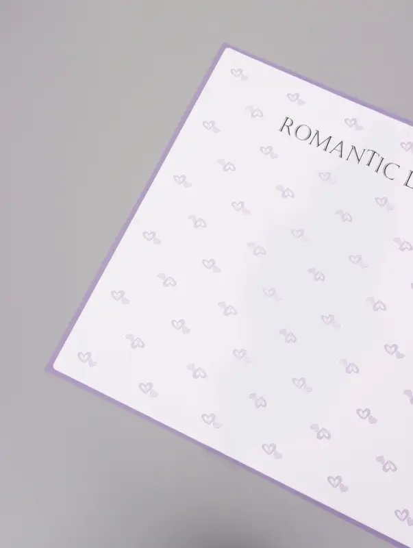 Пленка для цветов, &laquo;Двойные сердца&raquo;, нежная сирень, 57&times;57 см