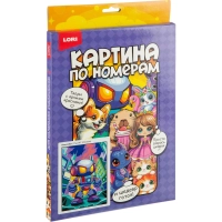 Картина по номерам на холсте 20x30 см Нео-робот Рхд-047