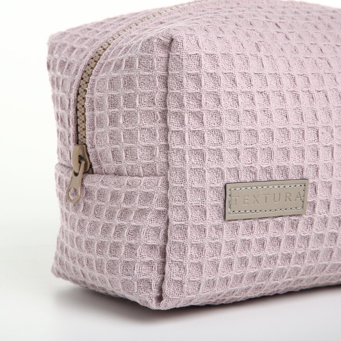 Косметичка на молнии TEXTURA, цвет розовый Косметичка на молнии TEXTURA, цвет розовый