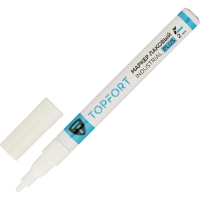 Маркер лаковый Topfort Industrial Plus 2 мм белый