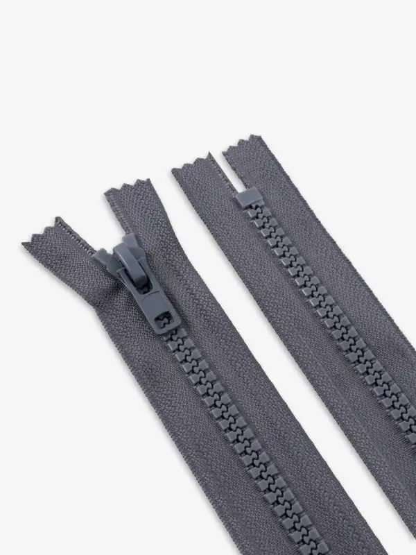 Молния &laquo;Трактор&raquo;, №8, неразъёмная, замок автомат, 18 см, тёмно-серая