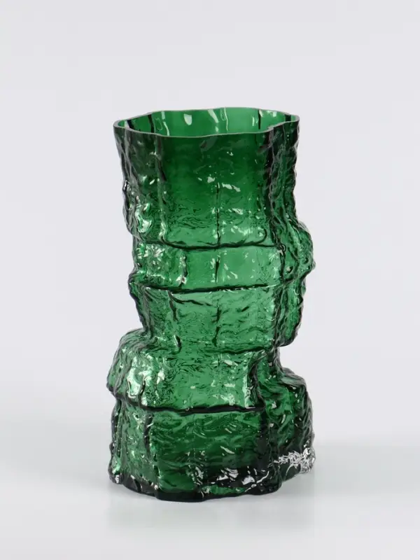 Ваза «Гоэтано», 24.5×13 см, стекло, зелёная