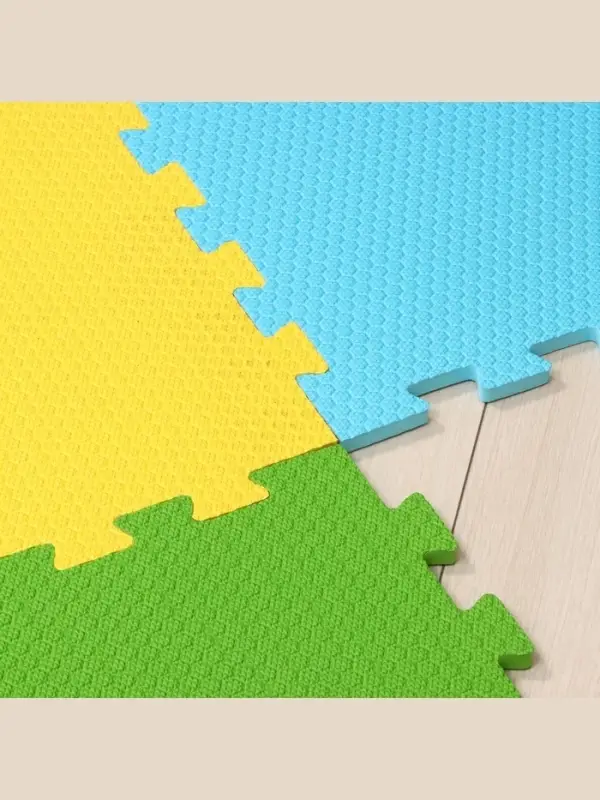 Мягкий коврик - пазл &laquo;New-накат. Соты&raquo;, 100&times;100 см, зелёный, универсальный