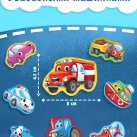 Книжка с липучками &laquo;Ехали машины&raquo; 12 стр.