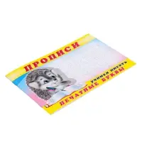 Раскраска-пропись «Учимся писать печатные буквы»