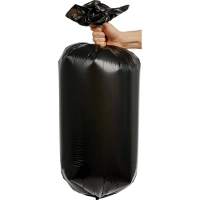 Мешки для мусора ПВД 45л 25мкм 20шт/рул черные 40x90см EcoСlean