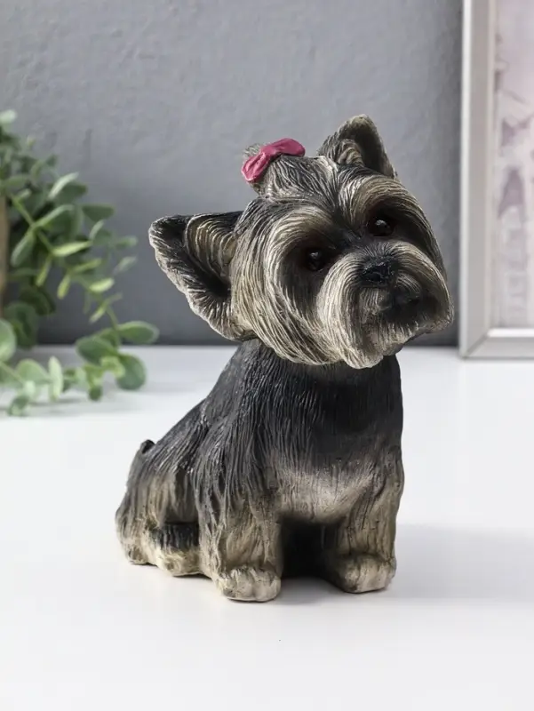 Копилка Щенок Йорк, темный