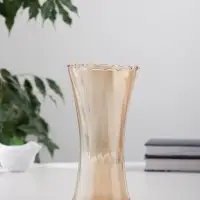 Ваза для цветов &laquo;Агнес&raquo;, талия, 19.5&times;10 см, стекло, коричневая