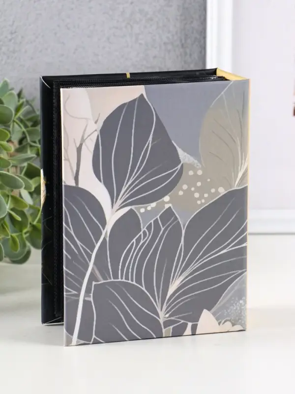 Фотоальбом "Воспоминания" 100ф 10X15см, ПП карм., черные страницы, черные страницы