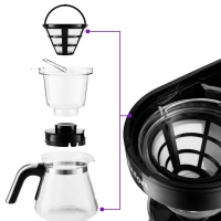 Кофеварка капельная электрическая КТ-759 - 700 Вт - 0.75 л Кофеварка капельная электрическая КТ-759 - 700 Вт - 0.75 л