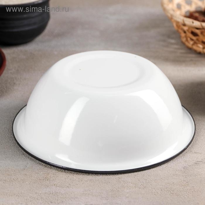 Миска эмалированная, 800 мл, без деколи, цвет белый Миска эмалированная, 800 мл, без деколи, цвет белый