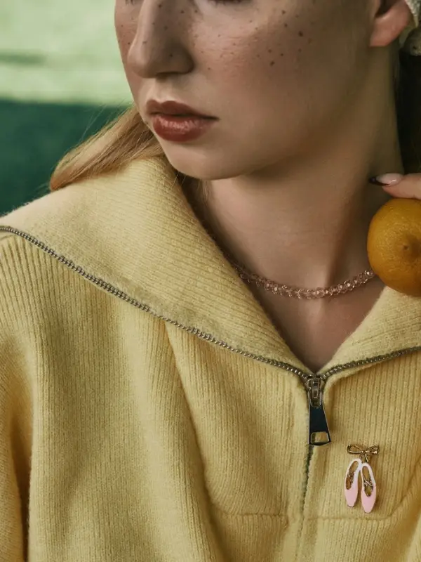 Чокер из бисера «Хрусталь», светло-розовый в серебре, 37 см + 5 см доп, цепочка