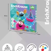 Пластилин 12 цветов ErichKrause Jolly Friends Candy, плавающий, со стеком