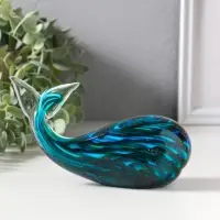 Сувенир стекло "Кит" под муранское стекло 6х16,5х9,8 см