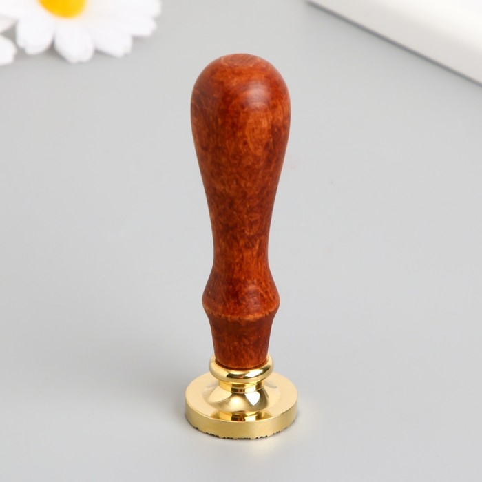 Печать для сургуча с деревянной ручкой "Веточки" 9х2,5х2,5 см