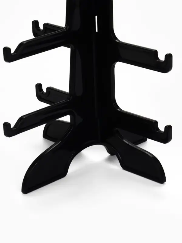 Подставка под очки, 4 места, 16&times;14.5&times;25.5 см, чёрная