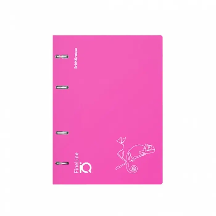 Тетрадь на кольцах, 100 листов в клетку, ErichKrause IQ FineLine Silhouette, пластиковая обложка, блок офсет 100% белизна, МИКС Тетрадь на кольцах, 100 листов в клетку, ErichKrause IQ FineLine Silhouette, пластиковая обложка, блок офсет 100% белизна, МИКС